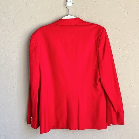 Pendleton 100% virgin wool red vintage blazer size 14 - Picture 6 of 6